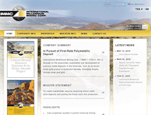 Tablet Screenshot of immc.ca